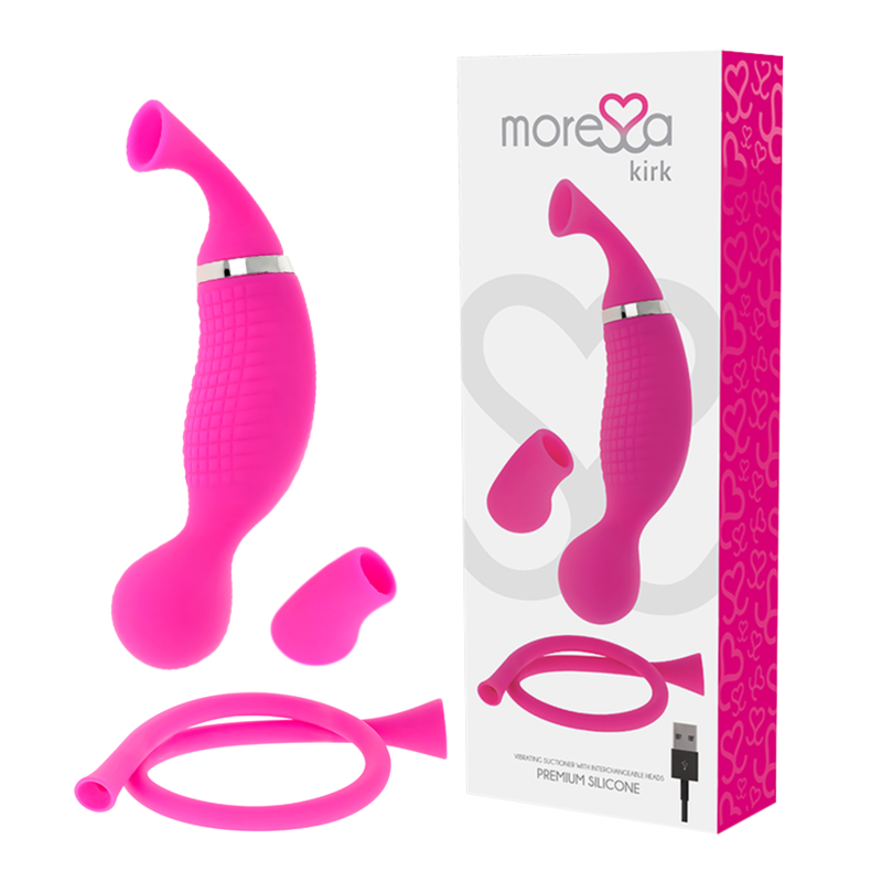 MORESSA - KIRK DUO ONDAS ESTIMULANTES + MASSAGEADOR MULTIFUNCIONAL DE SILICONE PREMIUM RECARREGÁVEL
