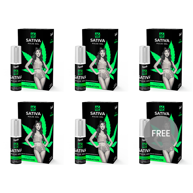COQUETTE CHIC DESIRE - PULSE GEL SATIVA PREMIUM EXTREME VIBRATION 6ML 5 + 1 GRTIS