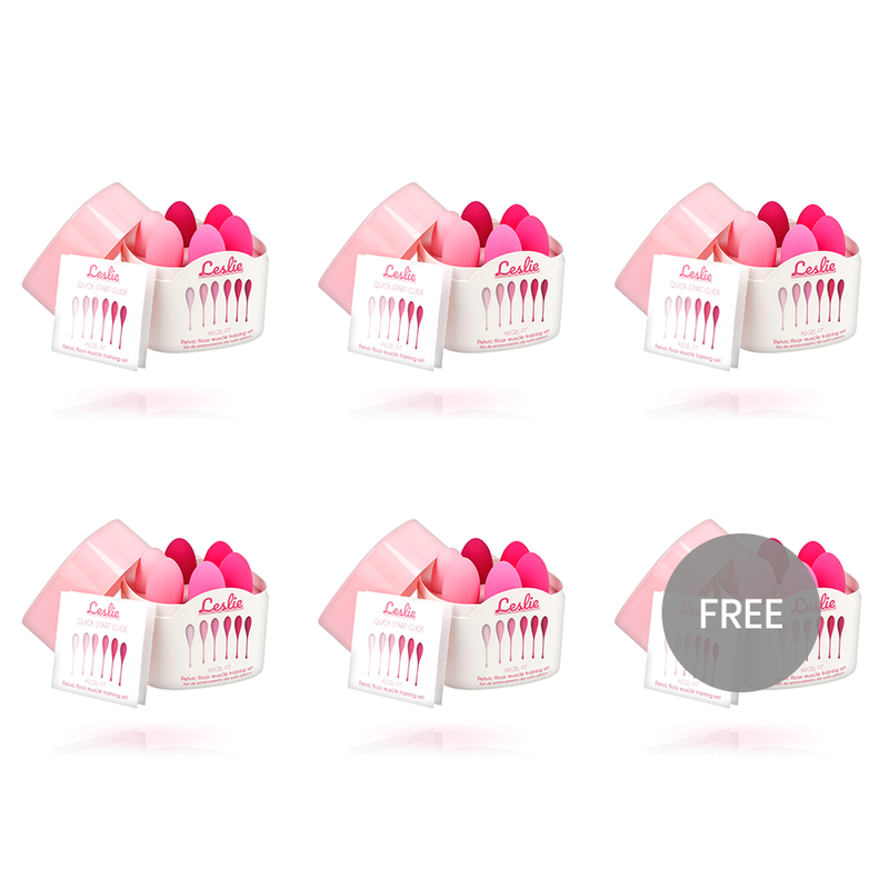 LESLIE - KEGEL FIT CONJUNTO DE TREINAMENTO MUSCULAR PÉLVICO 6 PESOS 5 + 1 GRÁTIS