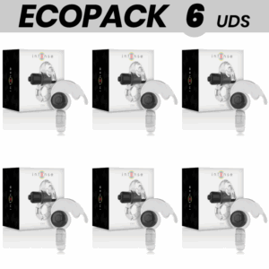 ECOPACK 6 UNIDADES - INTENSE ANEL VIBRADOR TRANSPARENTE FRITURA INTENSA
