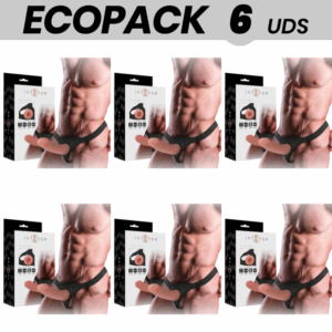 ECOPACK 6 UNIDADES - INTENSE ARNÊS OCO COM DILDO 16 X 3 CM