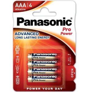 PANASONIC - PILHA AAA ALCALINAS PRO POWER LR03 BLISTER*4