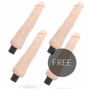 LOVECLONE - VIBRADOR AUTO LUBRIFICANTE RAGNAR 24.5 CM -O- 3.5 CM 3 +1 GRTIS