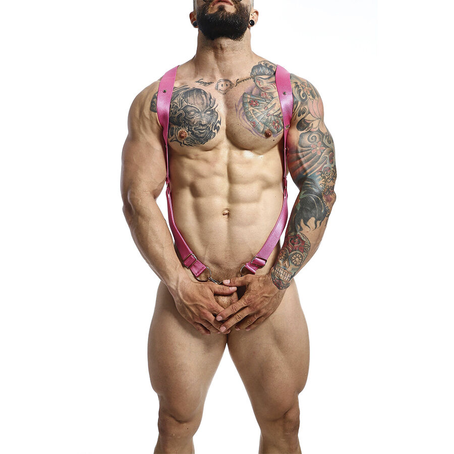 MOB - DNGEON CROSS BACK HARNESS ROSA TAMANHO ÚNICO
